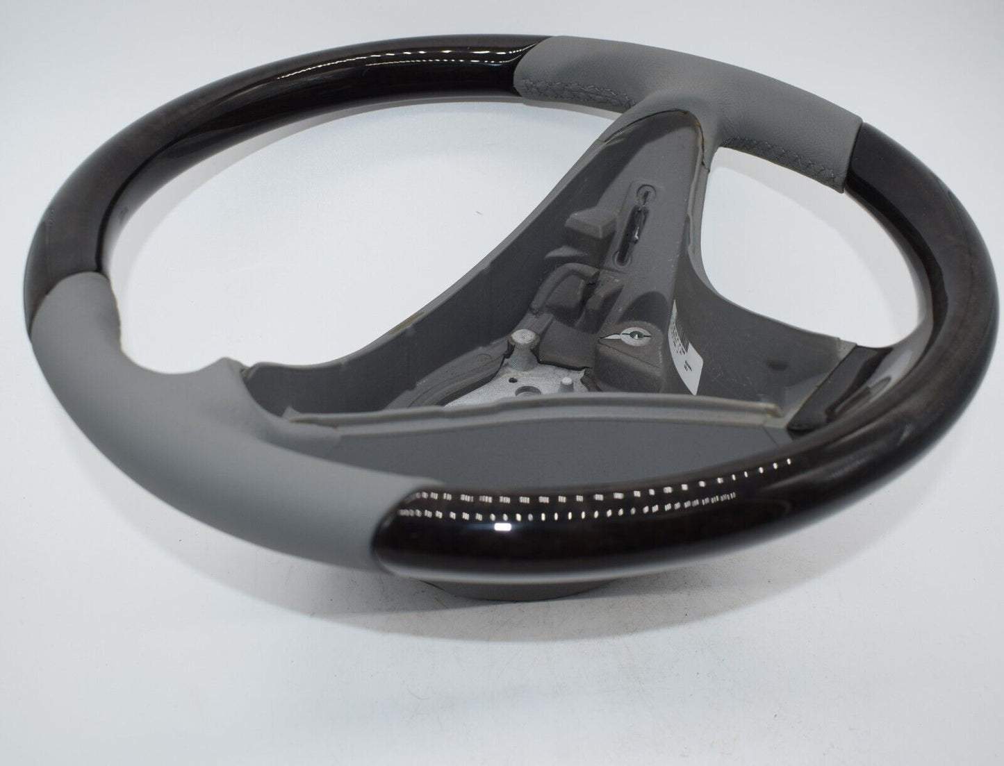 Original Mercedes Lenkrad Holzlenkrad SL R230 A2304602818 Esche schwarz Grau