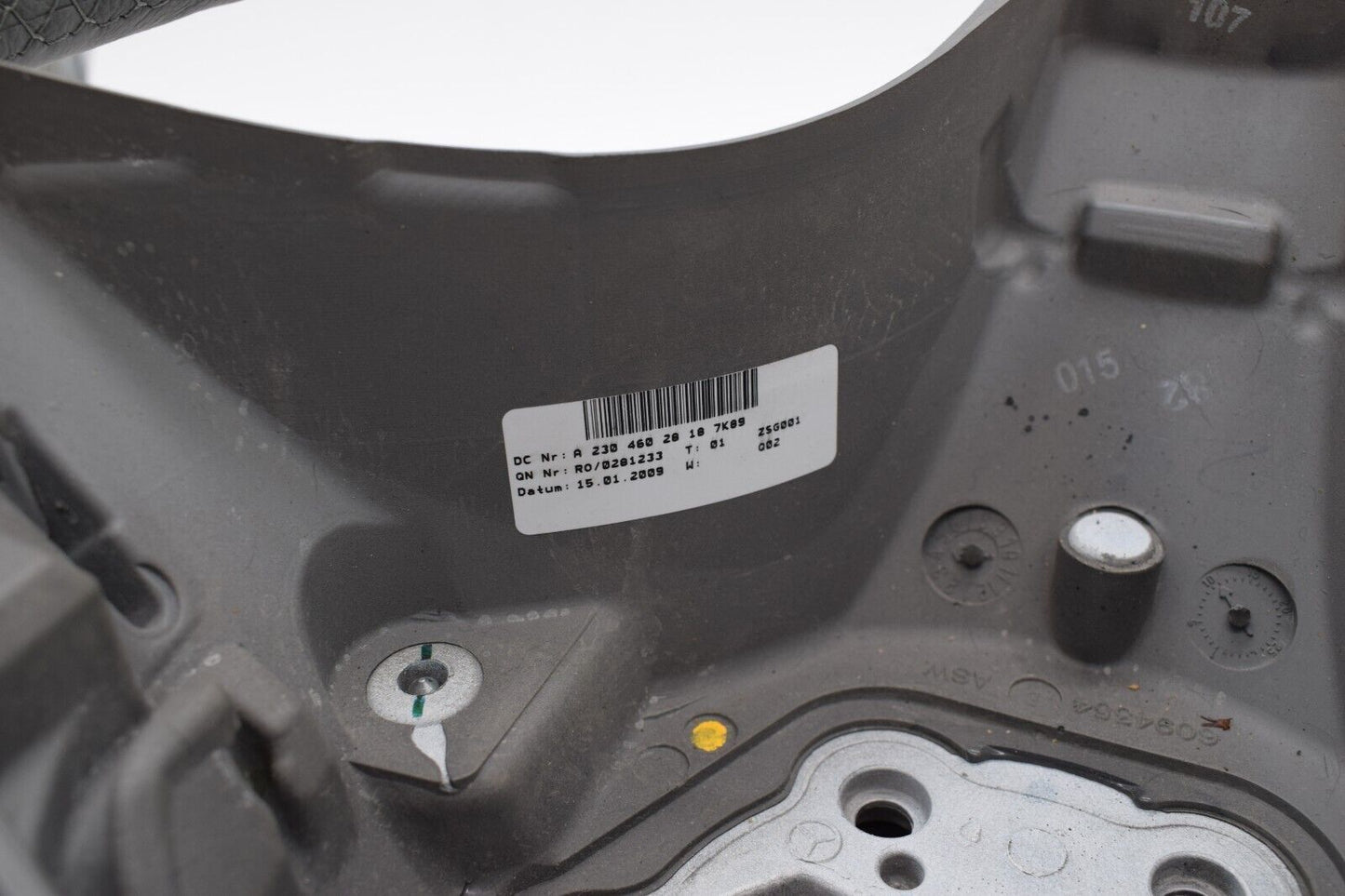 Original Mercedes Lenkrad Holzlenkrad SL R230 A2304602818 Esche schwarz Grau