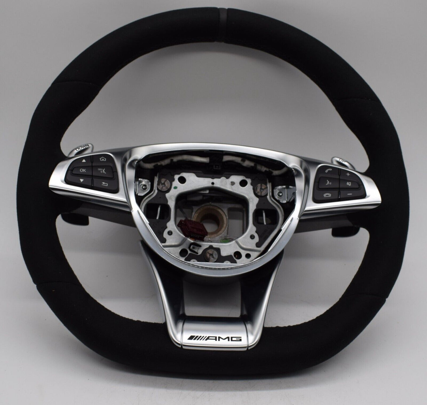 Original Mercedes AMG Lenkrad GT C190 Alcantara A1904600603 graue Naht