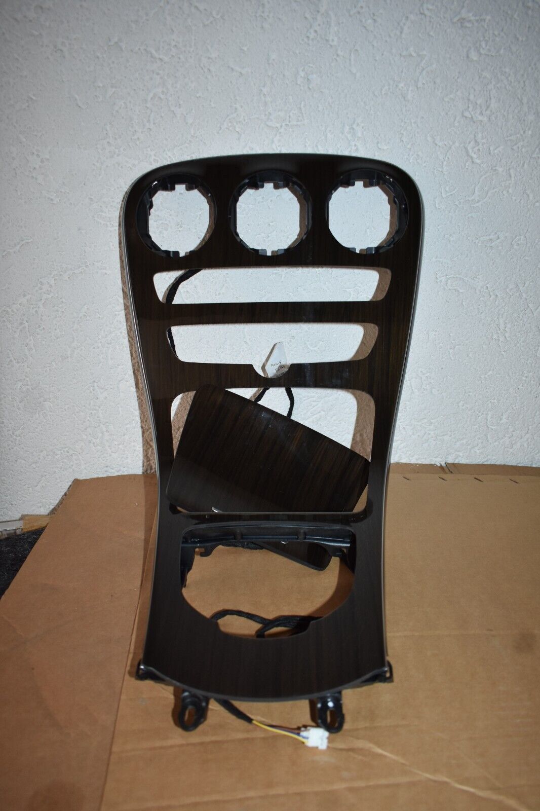 Original Mercedes W205 C Klasse Fineline Holz Abdeckung Mittelkonsole