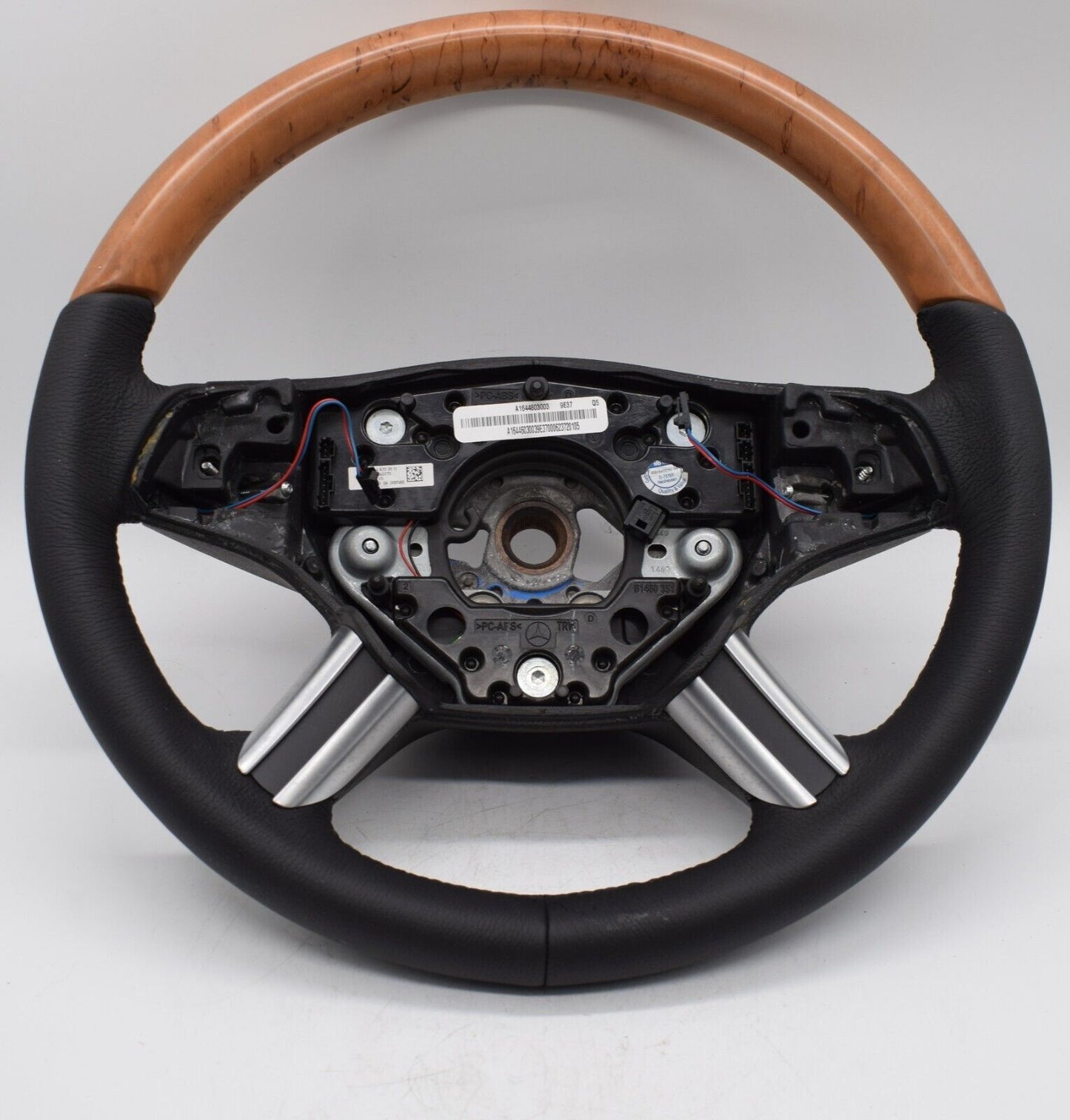 Mercedes Holzlenkrad Lederlenkrad Lenkrad ML w164 steering wheel a1644603003