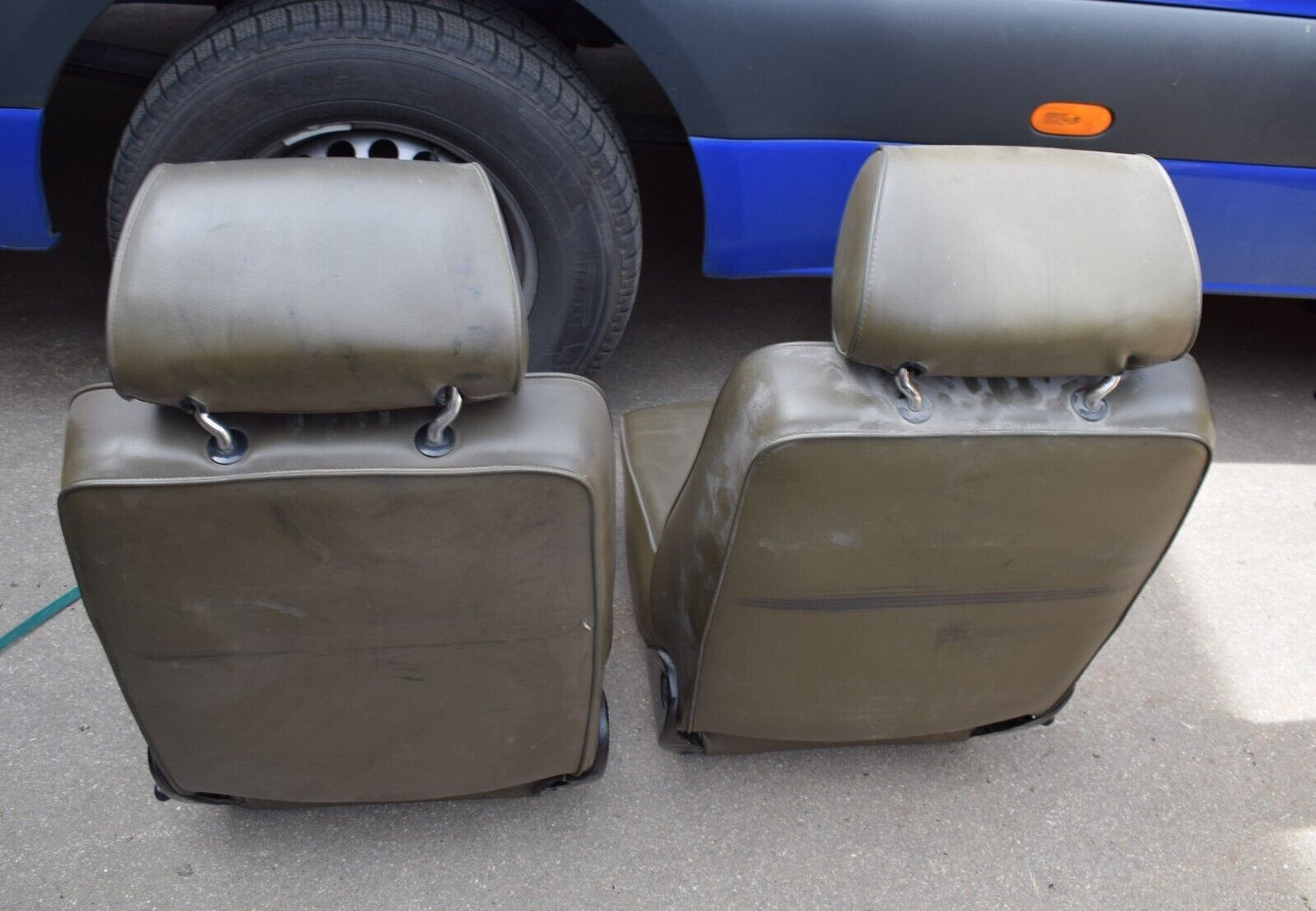 Original Mercedes G Klasse w461 Fahrer Beifahrersitz Grün 461 olivgrün G Puch