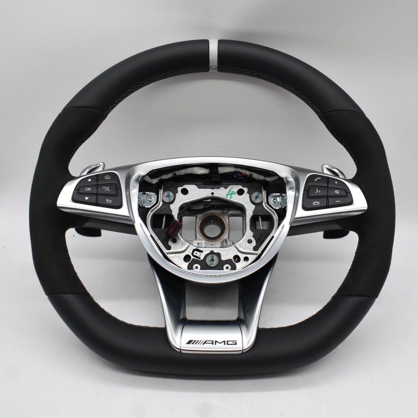 Original Mercedes AMG C63 C Klasse Lenkrad Alcantara weiss a2054602603 GLC63