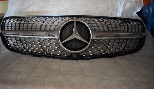 Original Mercedes Kühlergrill Grill w253 GLC AMG 43 Diamantgrill silber