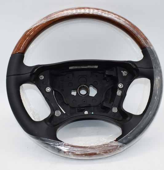 Original Mercedes Lenkrad Holzlenkrad CLK w209 a2194602703 Wurzelnuss schwarz