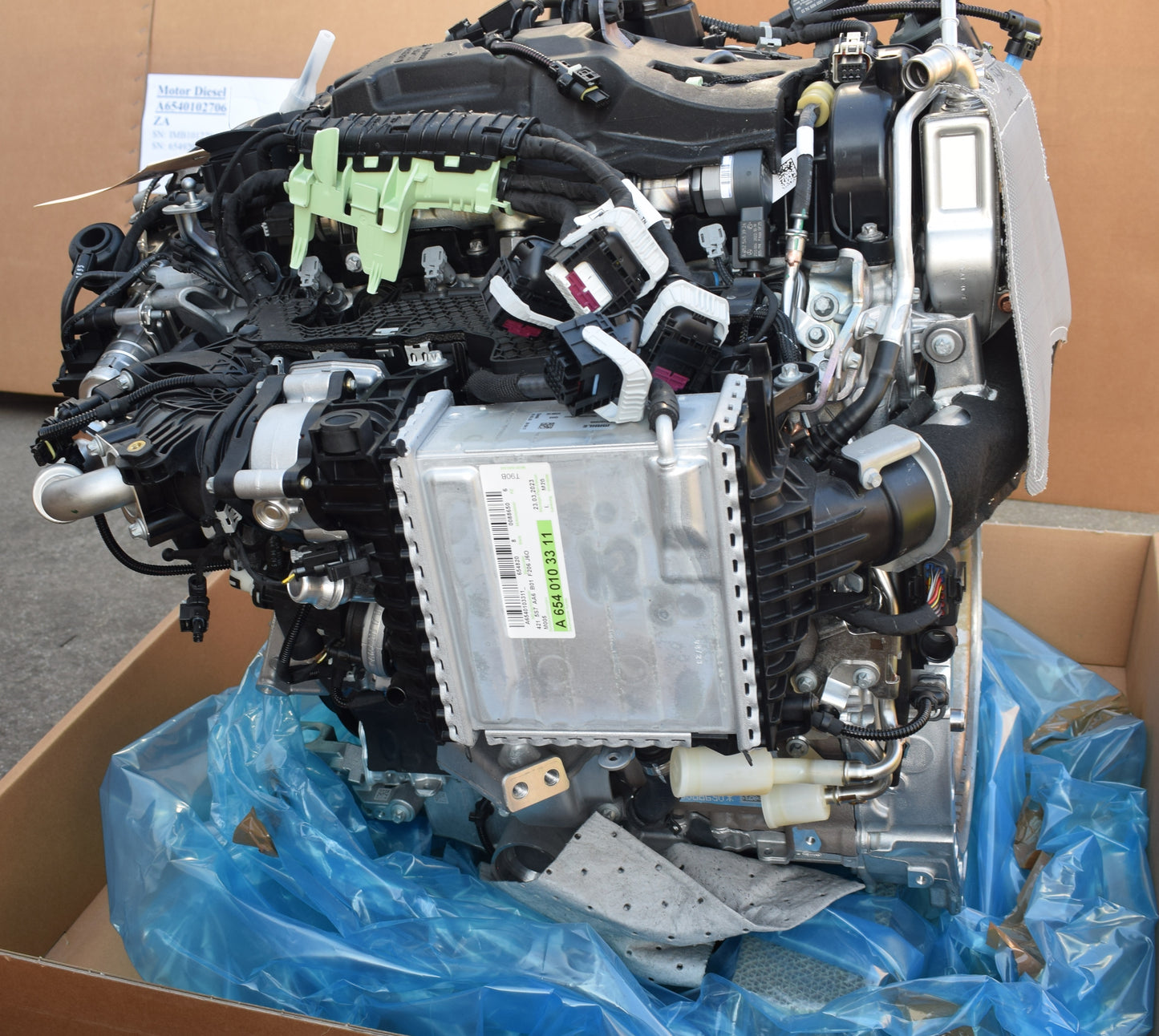 1x Original Mercedes w206 C Klasse Motor wie NEU 654.820 A6540101211 810KM