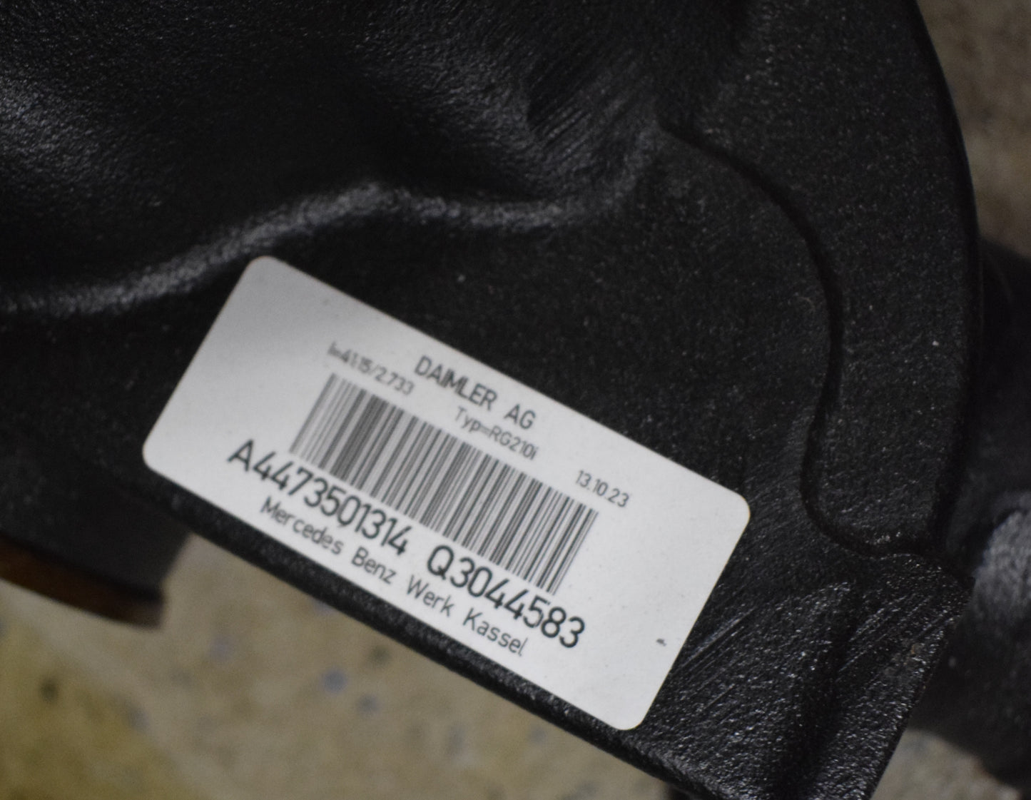 Original Mercedes w447 V Klasse Differential Hinterachsgetriebe a4473501314 2,73
