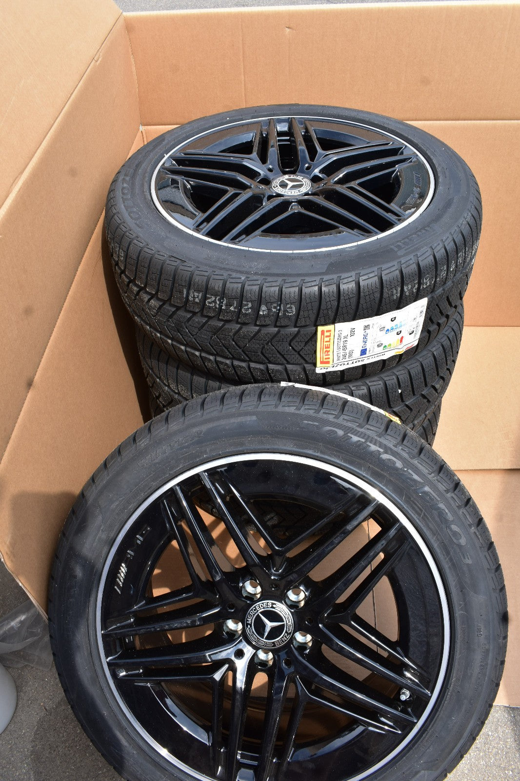 Original Mercedes AMG Winter Räder w447 Vito V Klasse V300 245 45 19 schwarz