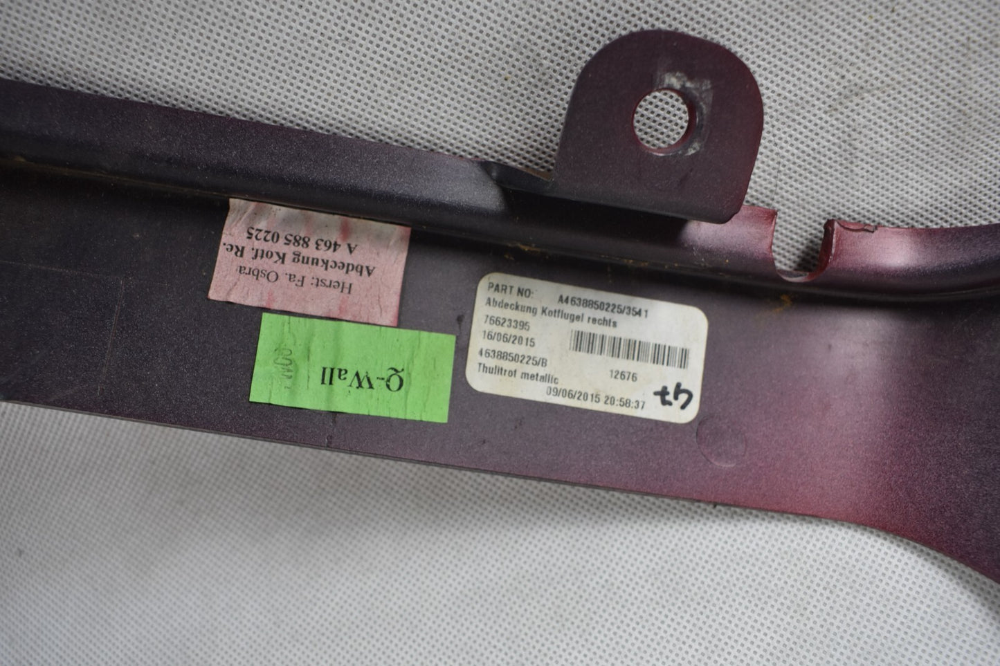 Original Mercedes G Klasse w463 Kotflügel Abdeckung rechts a4638850225
