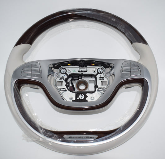 Original Mercedes w222 S Klasse Holzlenkrad Graige A2224605003 Wurzelnuss