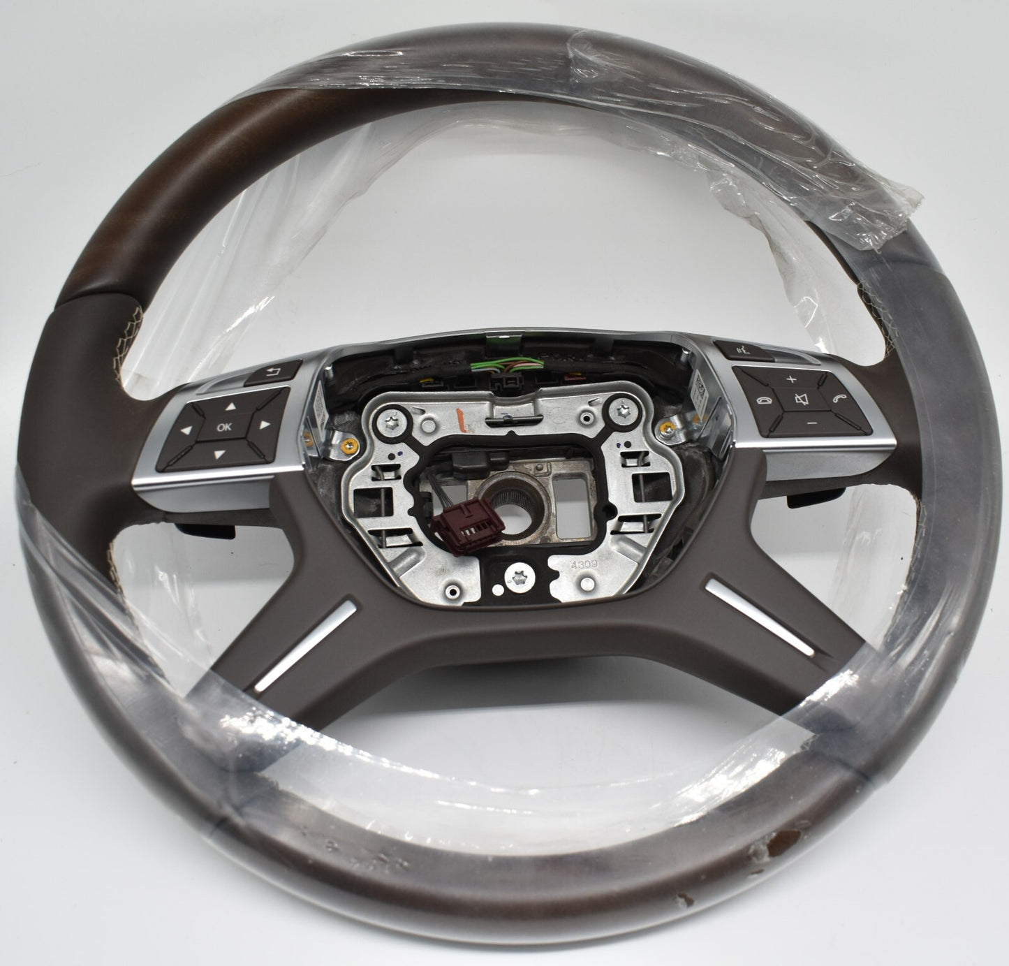 Original Mercedes w166 Holzlenkrad GL ML A1664600018 8P18 Moccabraun Holz