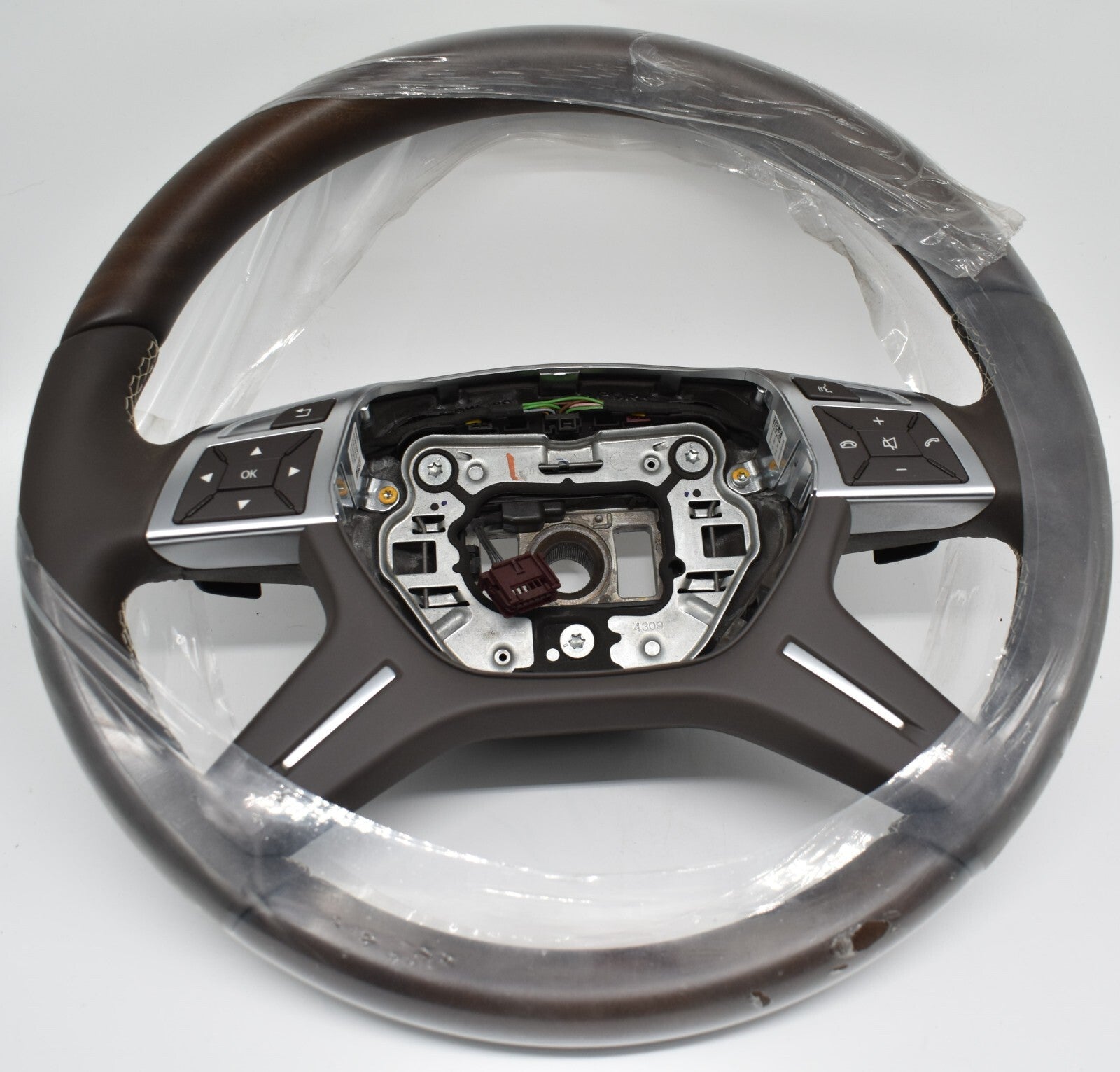 Original Mercedes w166 Holzlenkrad GL ML A1664600018 8P18 Moccabraun Holz