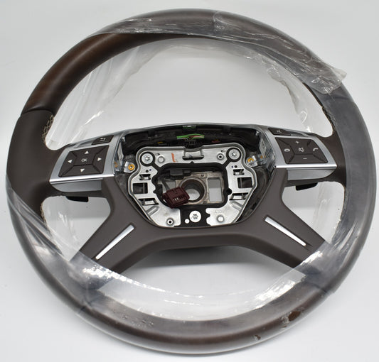 Original Mercedes w166 Holzlenkrad GL ML A1664600018 8P18 Moccabraun Holz