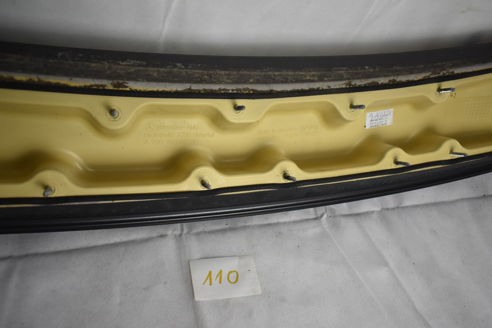 Original Mercedes AMG GT 290 X290 rear Spoiler Unterteil Selenit grau