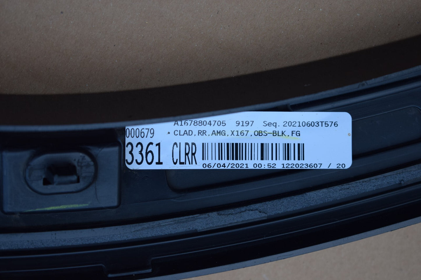 Original Mercedes AMG GLS X167 Kotflügelverbeiterung Facelift a1678804705
