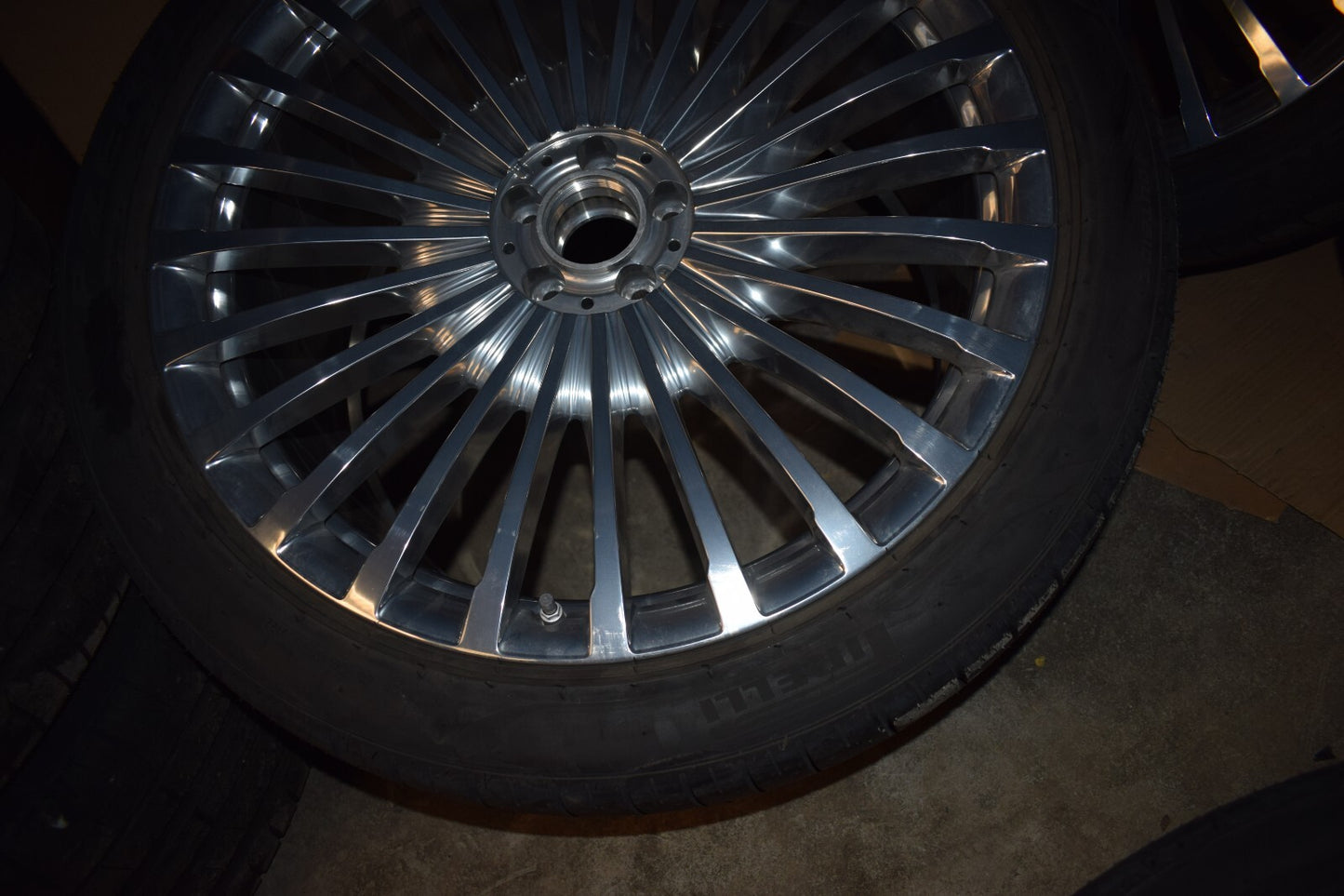 Original Mercedes MAYBACH X167 GLS Komplettradsatz Räder Felgen 22" chrom