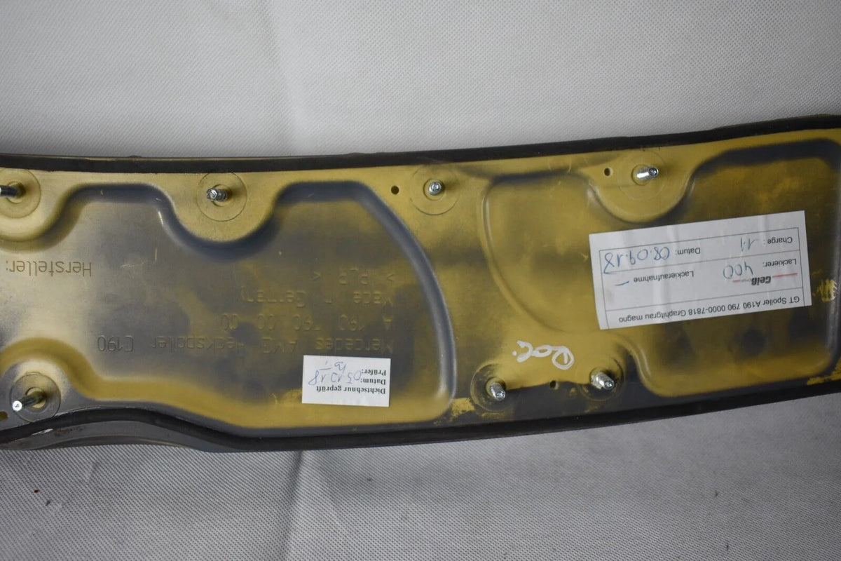 Original Mercedes AMG GT C190 Heckspoiler Unterteil a1907900000 Graphitgrau Magn