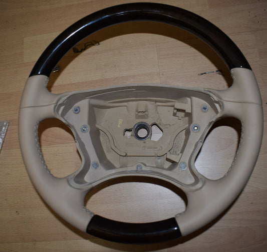 Mercedes E klasse W211 Holzlenkrad Leder Holz Lenkrad r230 W219 W209 CLK SL CLS