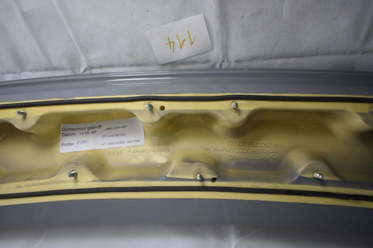 Original Mercedes AMG GT 290 X290 rear Spoiler Unterteil Alpingrau a2907901000