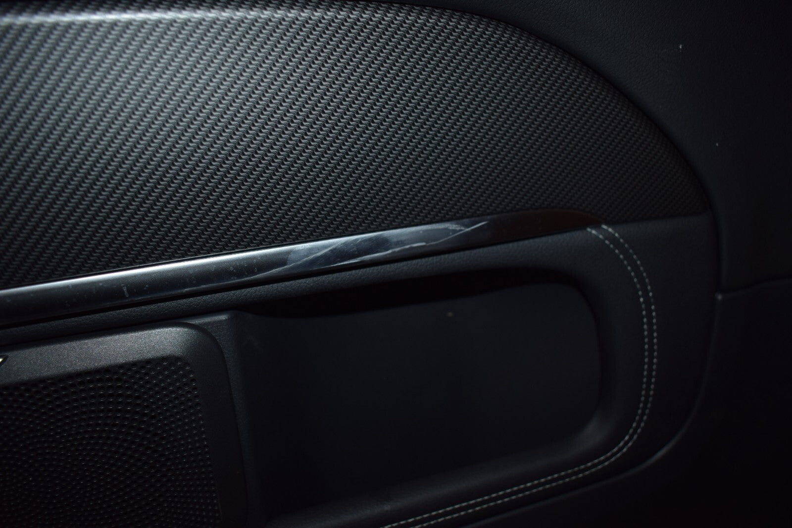 Original Mercedes w447 Vito Türverkleidung für Schiebetür links Carbon Design