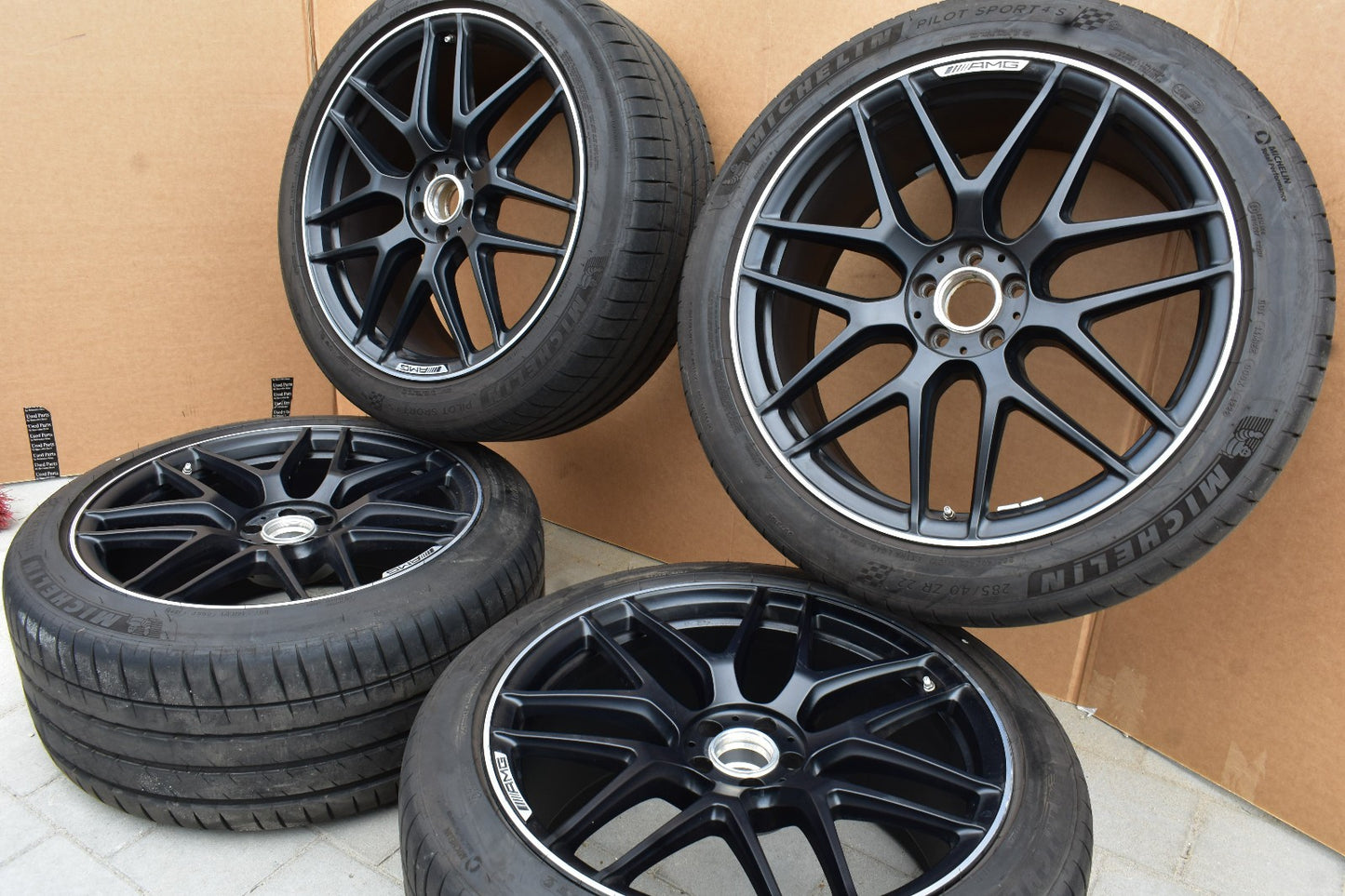 Original Mercedes w167 GLS X167 AMG Räder Sommer Kreuzspeichen schwarz Matt 22