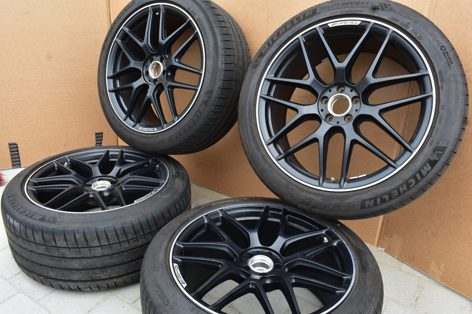 Original Mercedes w167 GLS X167 AMG Räder Sommer Kreuzspeichen schwarz Matt 22