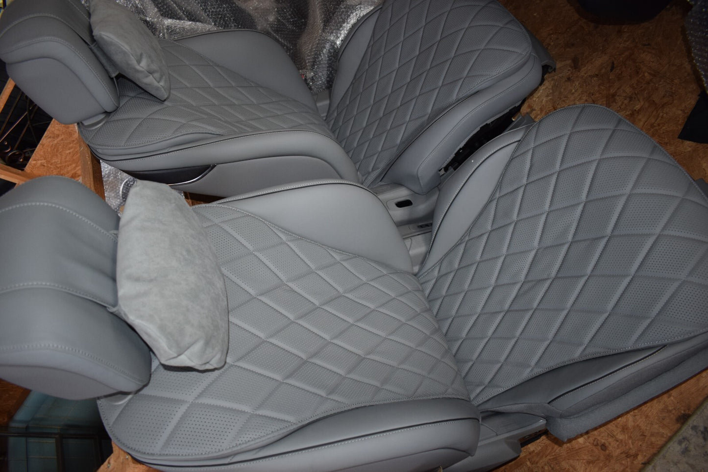 Mercedes w223 S klasse Sitze vorne Ledersitz 223 Sitz Leder Grau