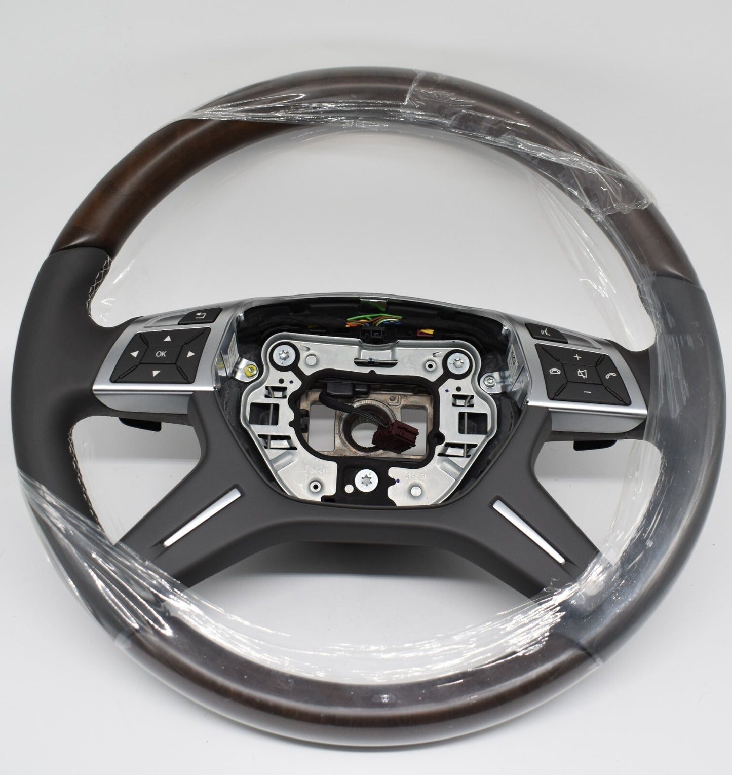 Original Mercedes w166 Holzlenkrad GL ML A1664600118 7J14 basaltgrau dunkel Holz