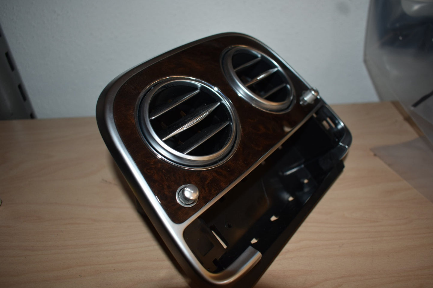 Original Mercedes w222 S Klasse Holz Abdeckung Mittelkonsole Wurzelnuss