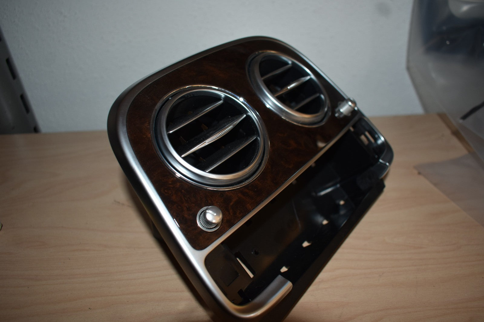 Original Mercedes w222 S Klasse Holz Abdeckung Mittelkonsole Wurzelnuss