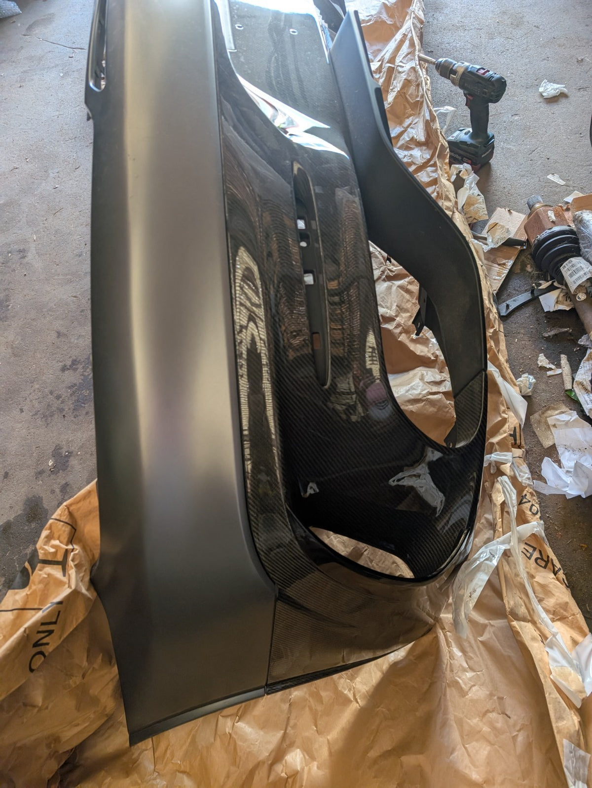 Original Mercedes AMG GT C190 Stoßstange Carbon Hinten Black Series