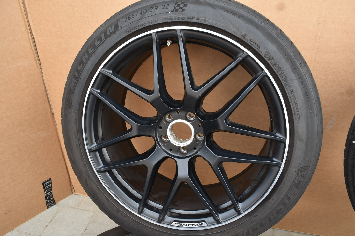 Original Mercedes w167 GLS X167 AMG Räder Sommer Kreuzspeichen schwarz Matt 22