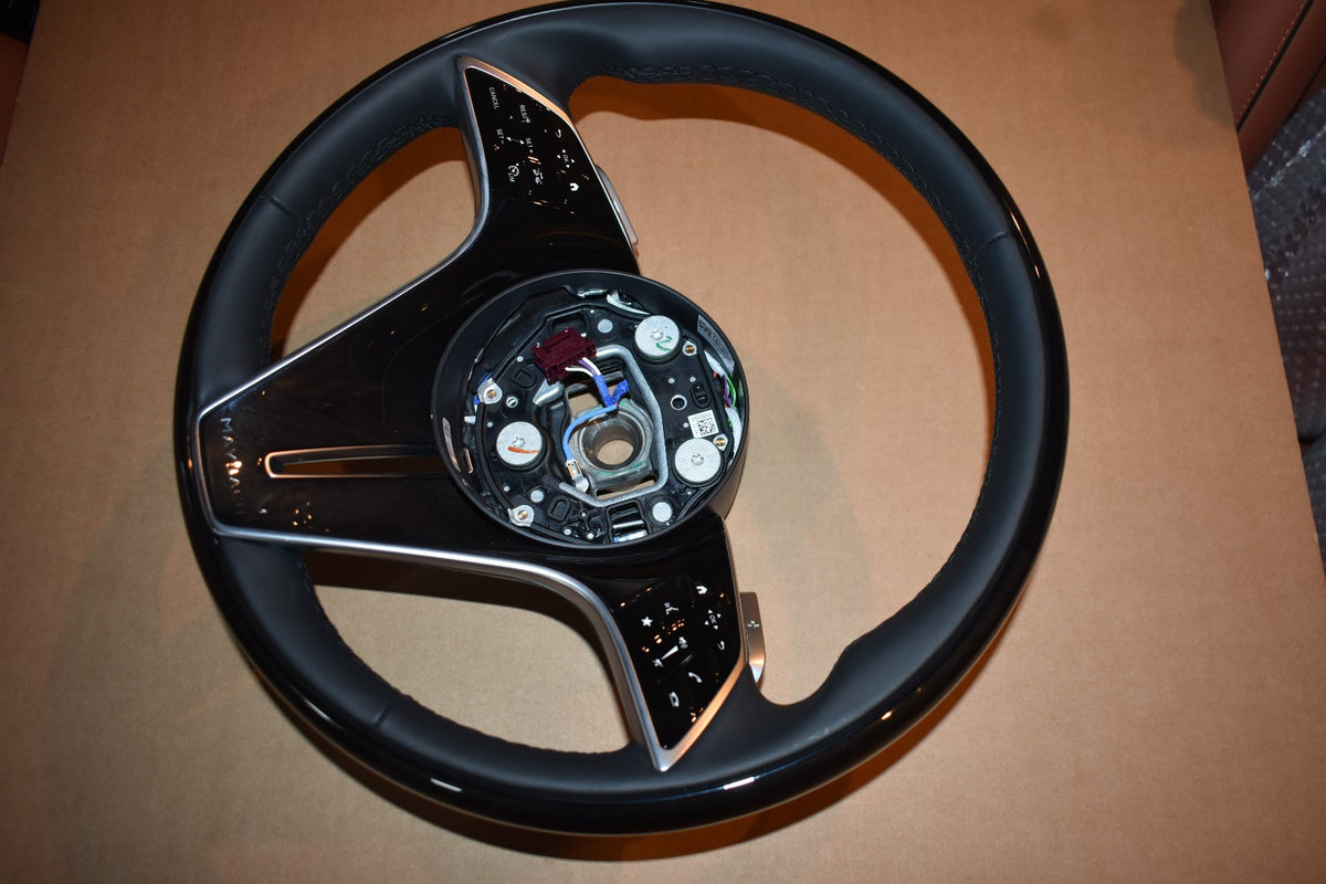 Original Mercedes Holz Lenkrad Holzlenkrad w223 S Klasse Maybach Schiefer