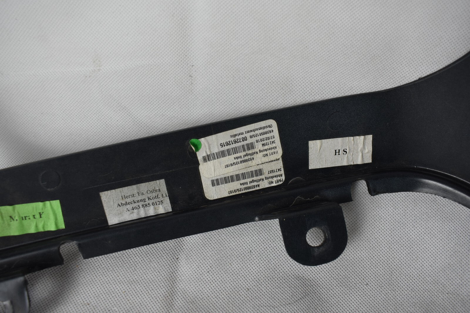 Original Mercedes G Klasse w463 Kotflügel Abdeckung links a4638850125