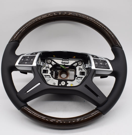 Original Mercedes w166 Holzlenkrad GL ML A1664609903 9E38 schwarz Holz