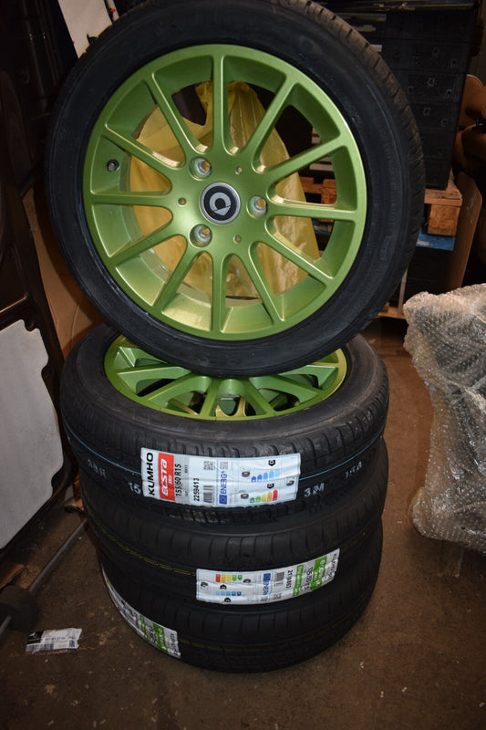 Original SMART w451 Sommerräder Räder Alufelgen 15 Zoll Fortwo Reifen Sommer