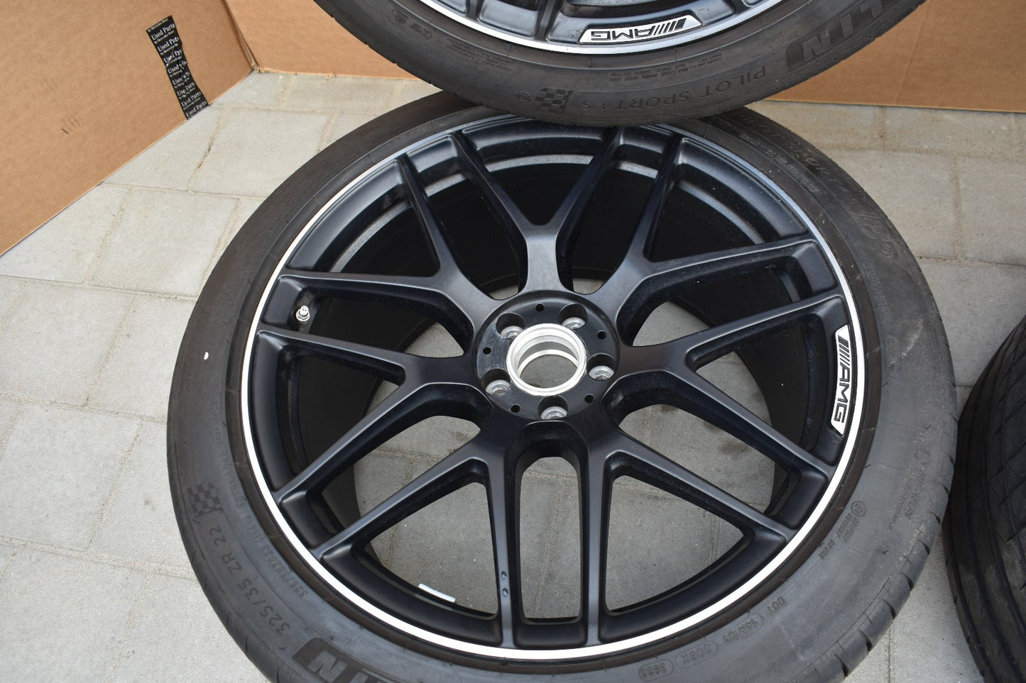 Original Mercedes w167 GLS X167 AMG Räder Sommer Kreuzspeichen schwarz Matt 22