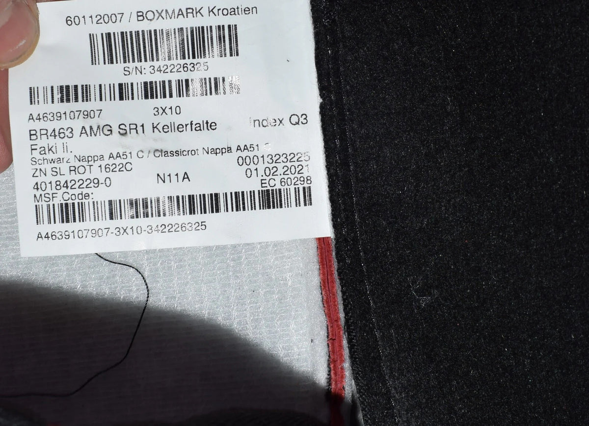 Original Mercedes G Klasse AMG Sitze Sitzbezug Satz rot G63 w463 A
