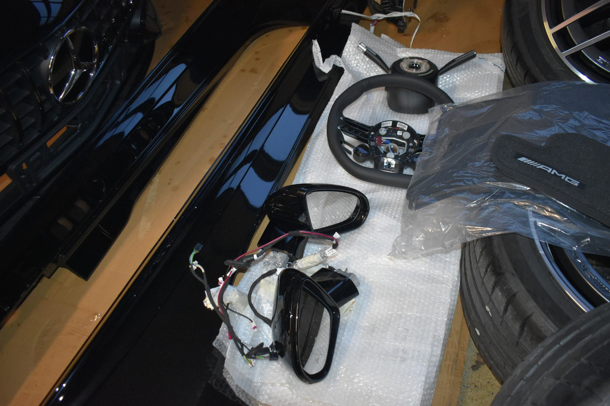 Original SL63 AMG Paket Stoßstange Räder Lenkrad Schweller Haube