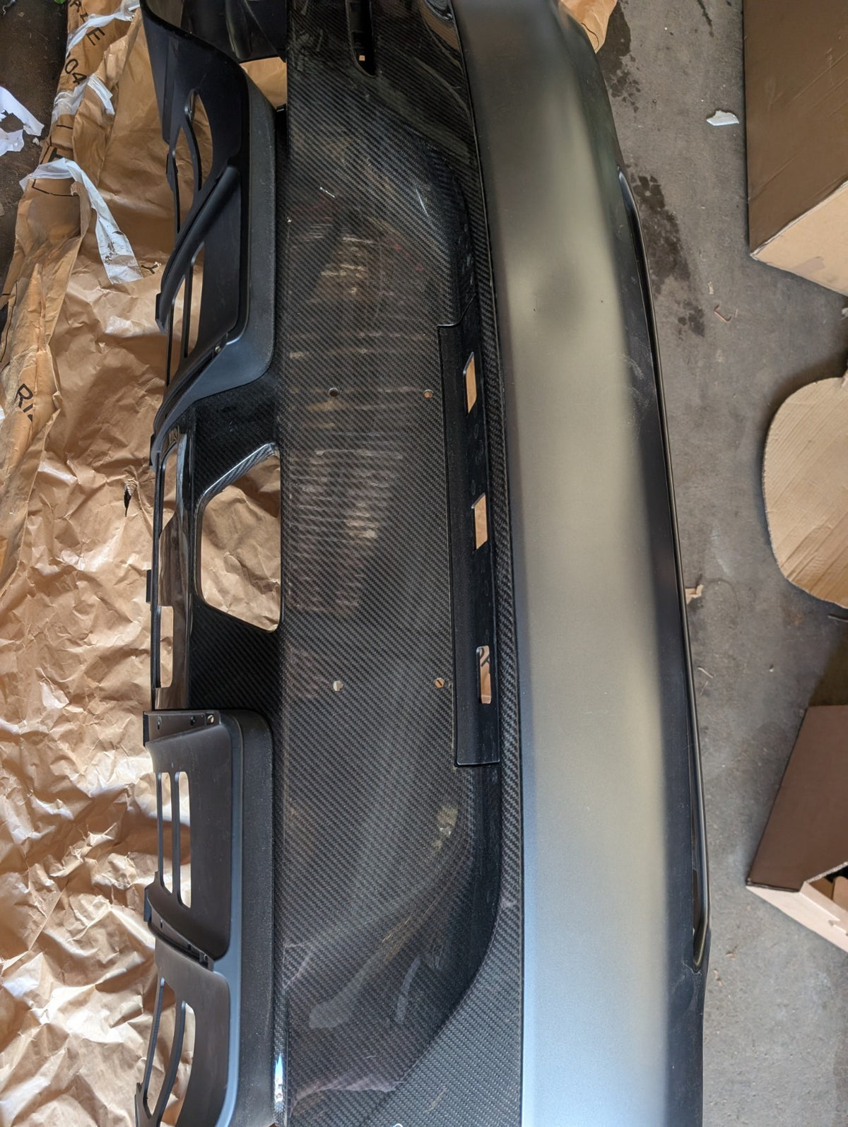 Original Mercedes AMG GT C190 Stoßstange Carbon Hinten Black Series