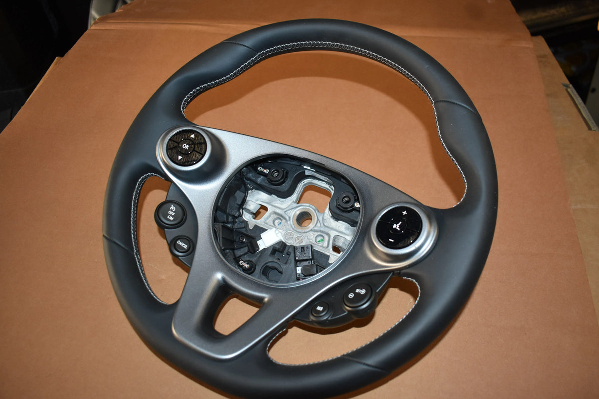 Neu Original Smart w453 Fortwo Forfour Leder Lenkrad schwarz A0004600900