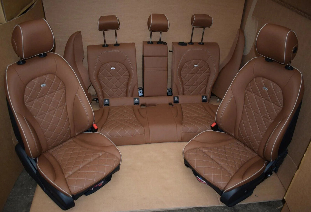 Mercedes w205 C Klasse 205 Ausstattung Designo Sitze Leder Sattelbraun AMG