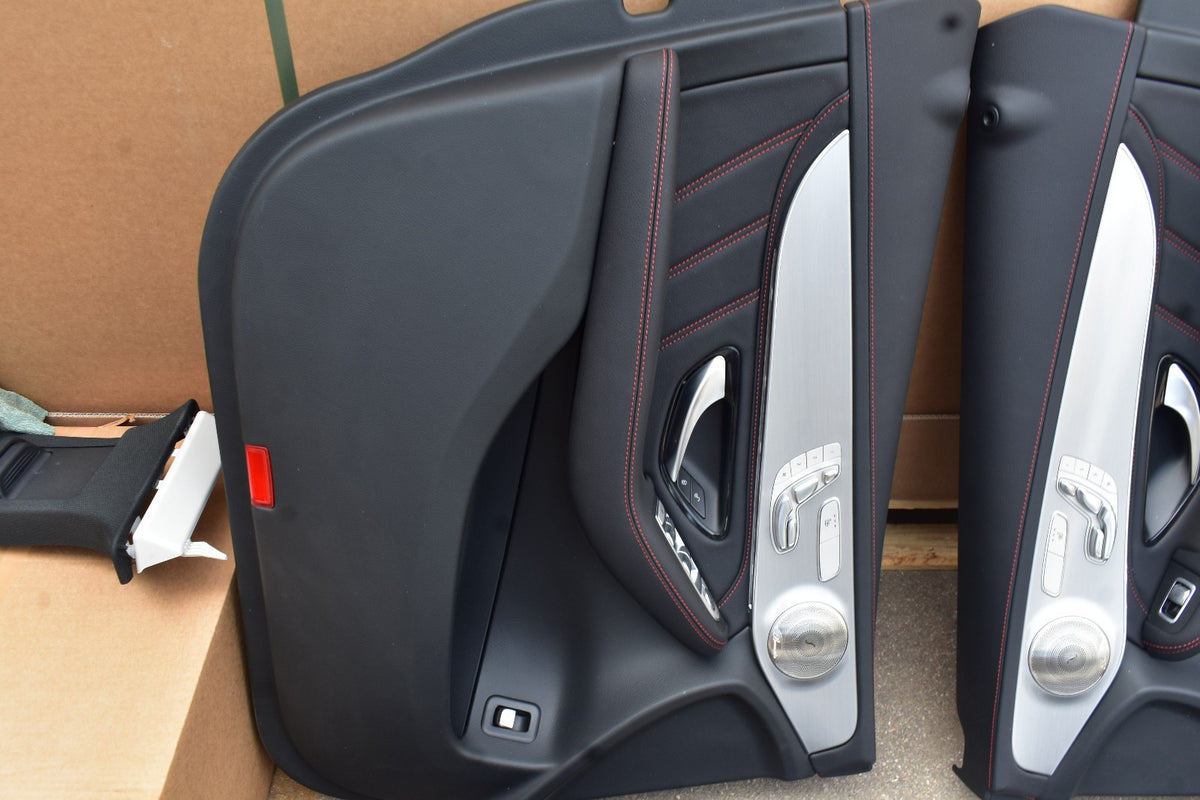 Original Mercedes W253 GLC Coupe Türverkleidung Satz Leder AMG Türpappe
