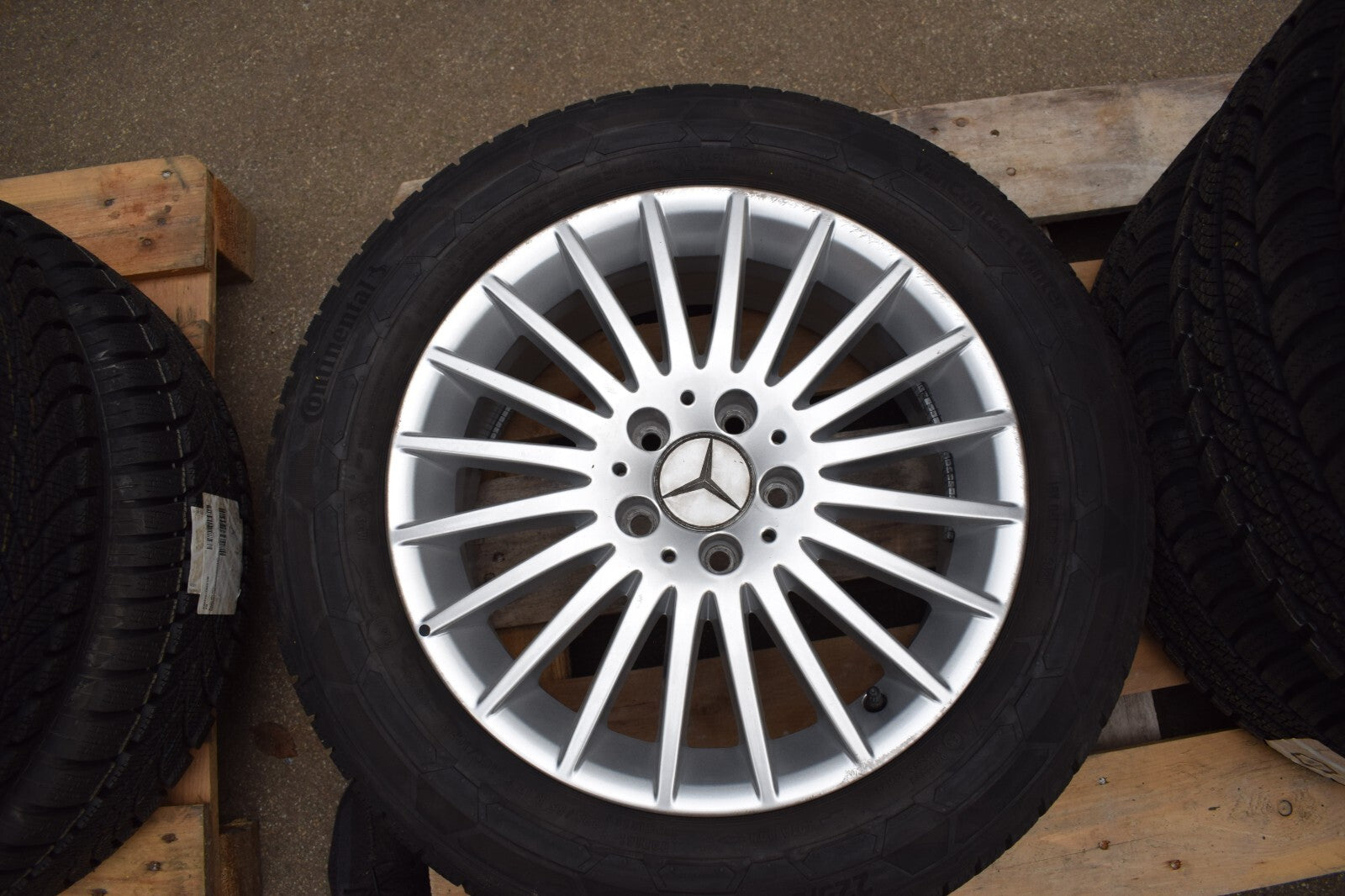 Original Mercedes Winter Räder w447 Vito V Klasse 225 55 17 109 107 T 104T Alu