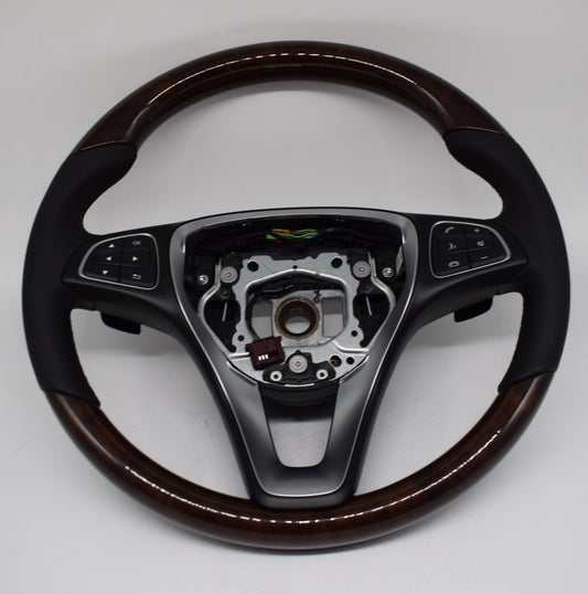 Mercedes Holzlenkrad Wurzelnuss w213 GLS 218 V klasse w447 w292 a0024602403