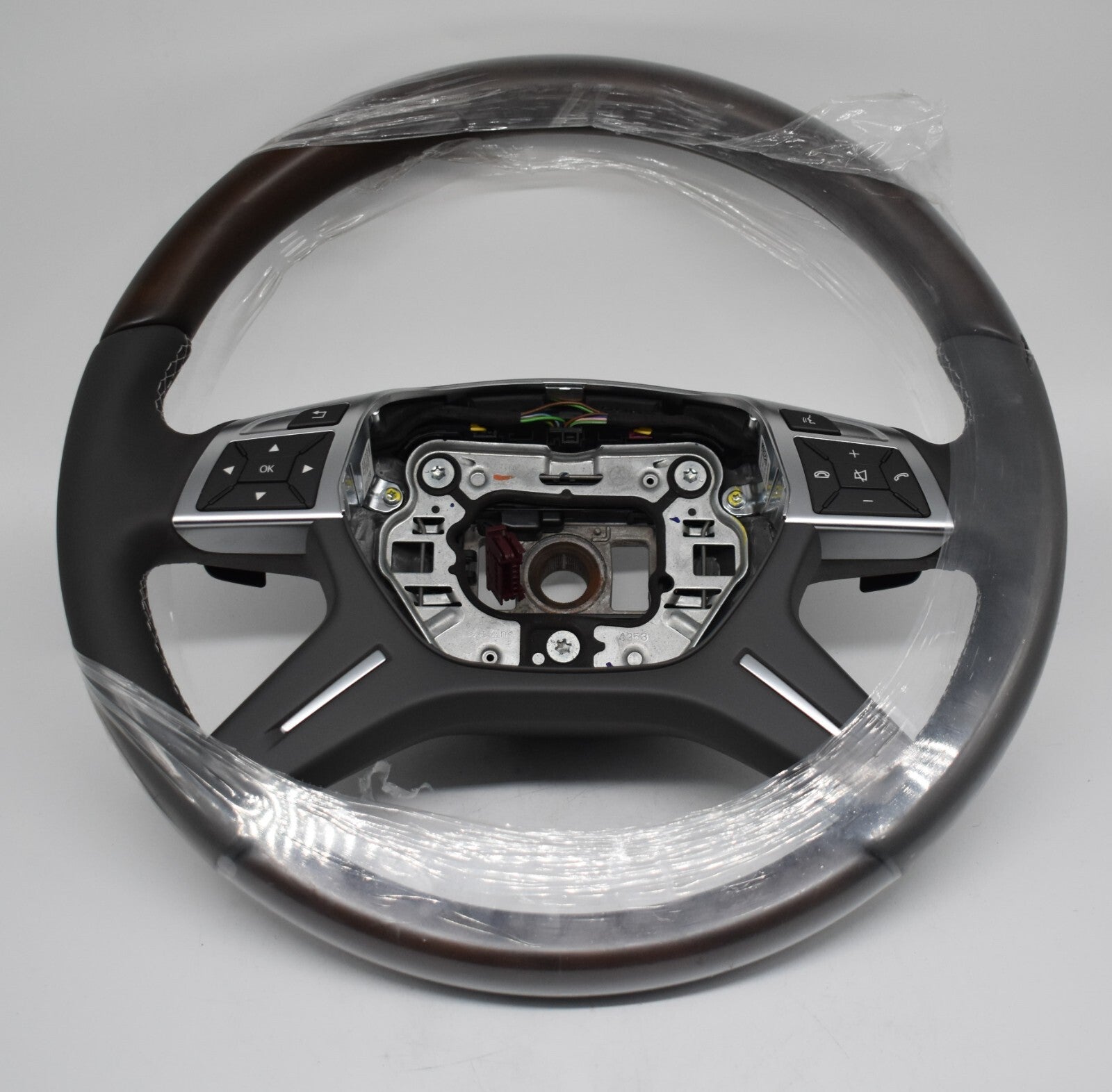 Original Mercedes w166 Holzlenkrad GL ML A1664600118 7J14 basaltgrau Holz