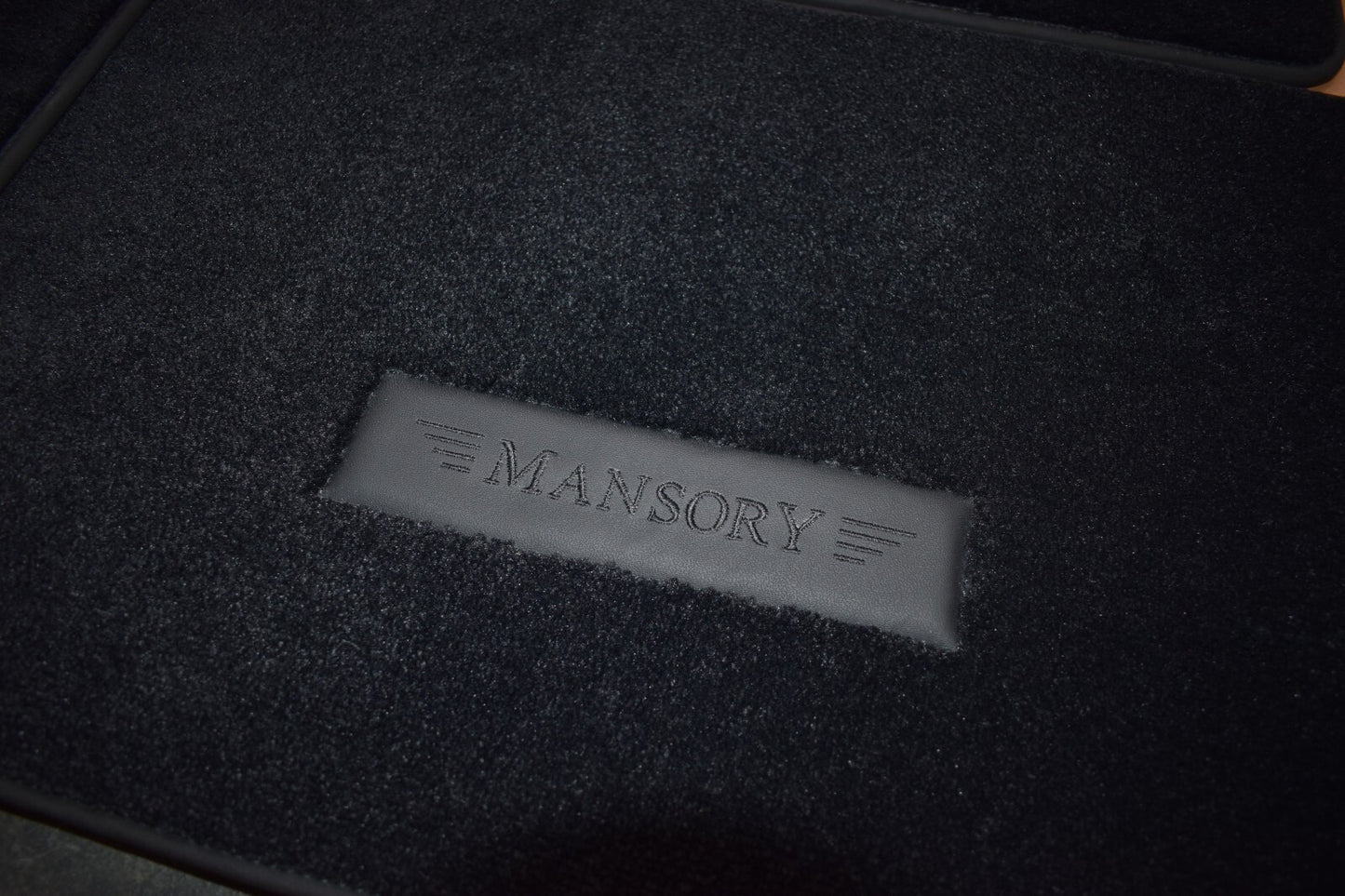 Rolls Royce RR31 Cullinan MANSORY Fußmatten Floor mats schwarz Velour