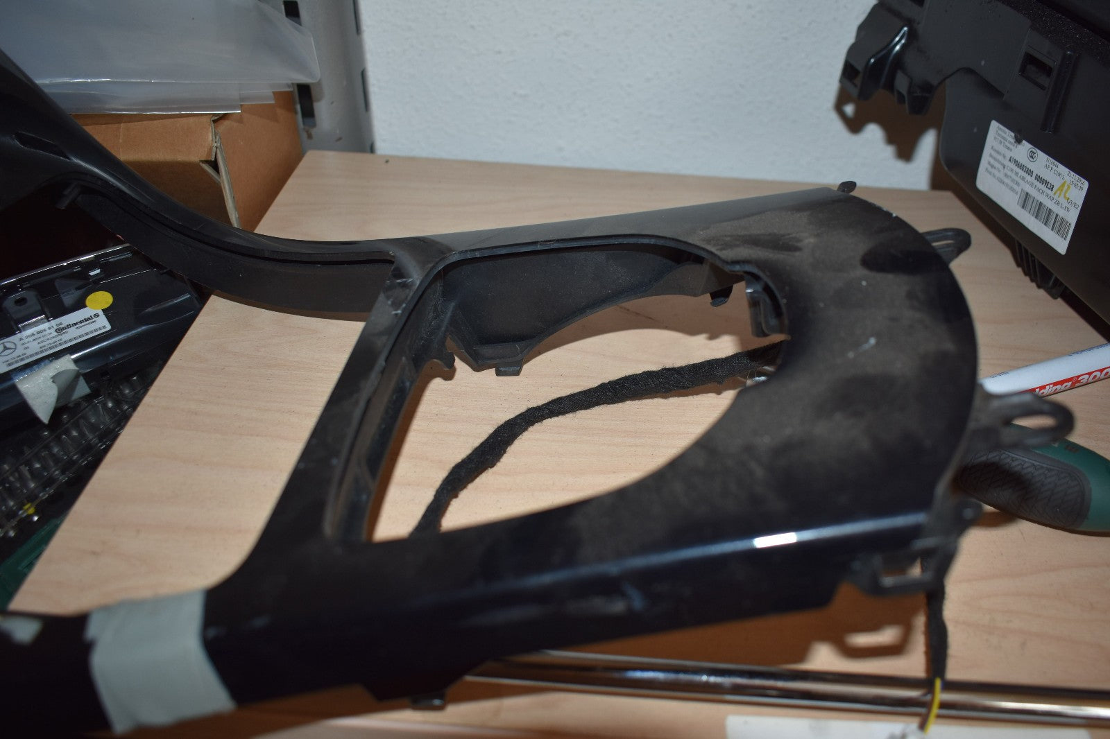 Original Mercedes W205 C Klasse Holz Mittelkonsole schwarz