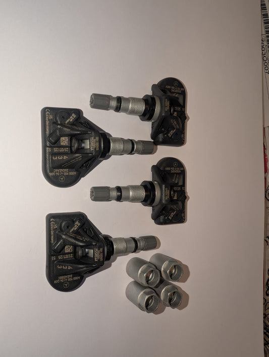 4x Original Mercedes RDK Reifendrucksensor A0009054104 NEU 2025 Bj W213 S213 E
