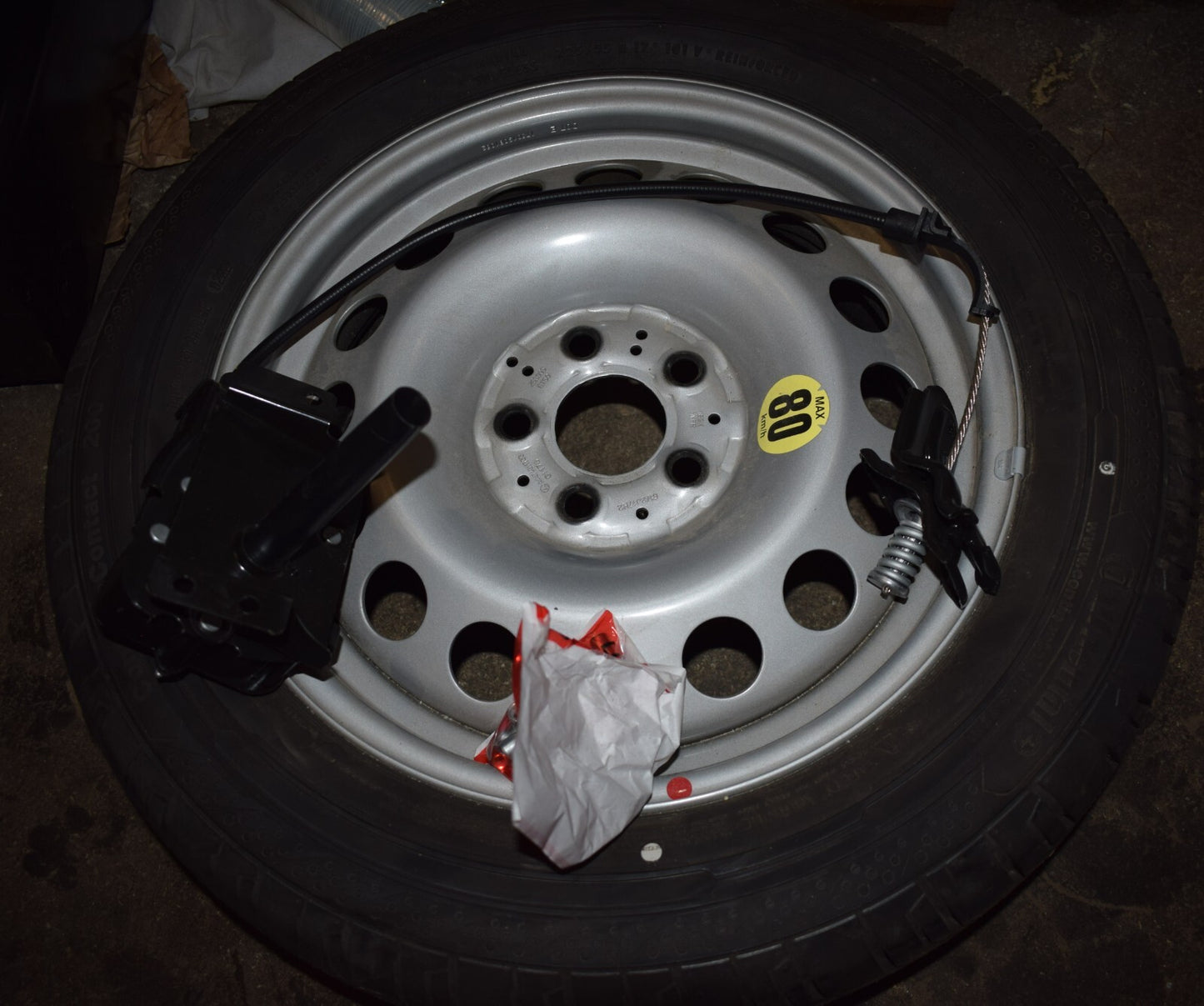 Original Mercedes w447 V Klasse Ersatzradhalterung Reserverad Rad 17 Zoll